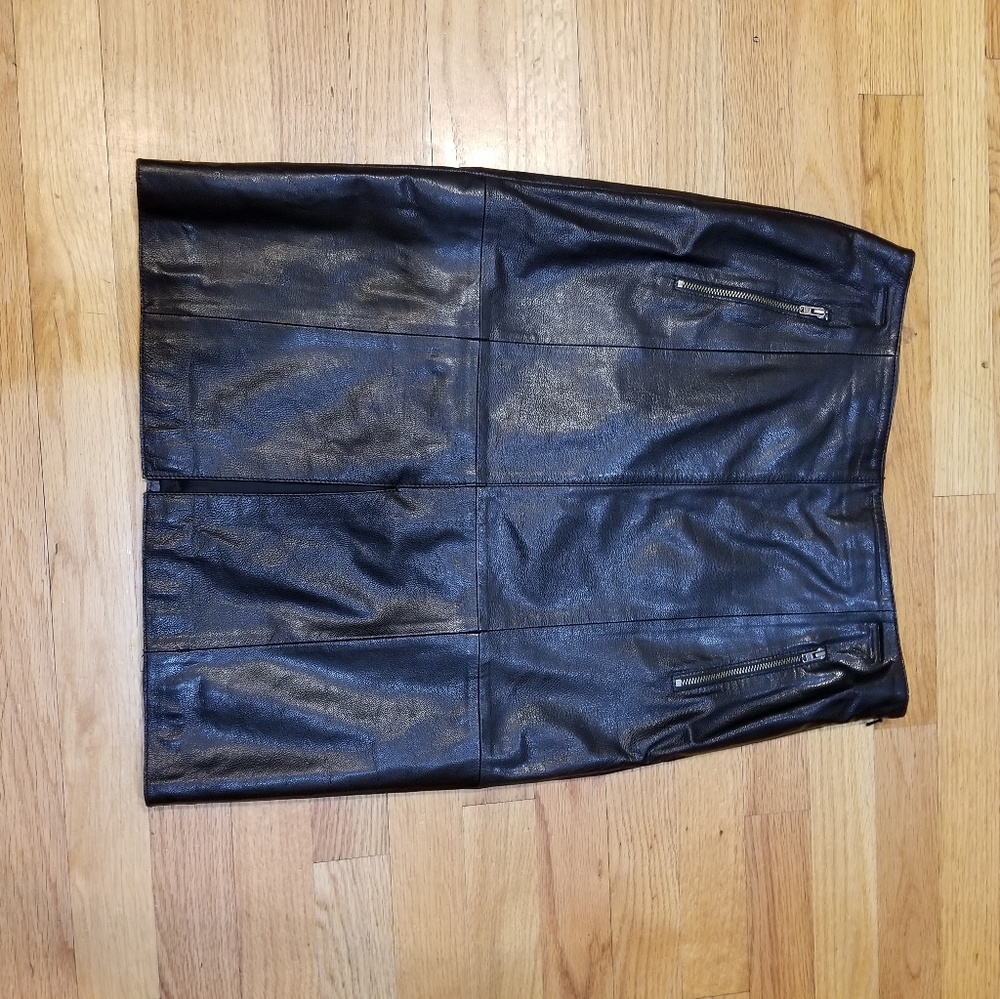 Leather skirt